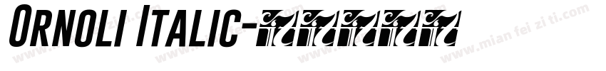 Ornoli Italic字体转换